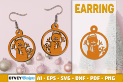 Christmas Earrings Lasercut Product Image 1