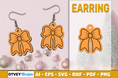 Christmas Earrings Lasercut Product Image 1