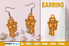 Christmas Earrings Lasercut Product Image 1