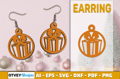 Christmas Earrings Lasercut Product Image 1