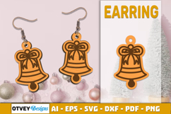 Christmas Earrings Lasercut Product Image 1