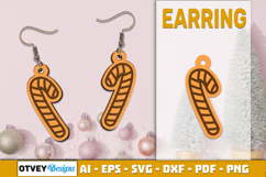 Christmas Earrings Lasercut Product Image 2