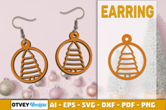 Christmas Earrings Lasercut Product Image 1