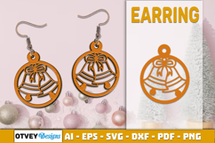 Christmas Earrings Lasercut Product Image 1