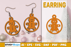 Christmas Earrings Lasercut Product Image 1