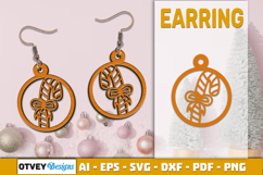 Christmas Earrings Lasercut Product Image 1