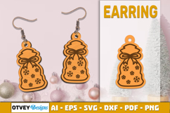 Christmas Earrings Lasercut Product Image 1