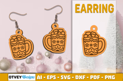 Christmas Earrings Lasercut Product Image 1