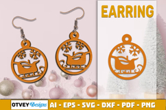 Christmas Earrings Lasercut Product Image 1