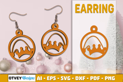 Christmas Earrings Lasercut Product Image 1
