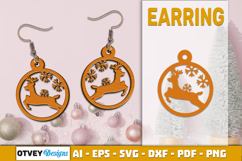 Christmas Earrings Lasercut Product Image 1