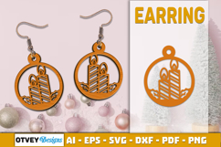 Christmas Earrings Lasercut Product Image 1