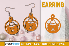 Christmas Earrings Lasercut Product Image 1