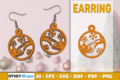Christmas Earrings Lasercut Product Image 1