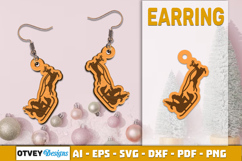 Christmas Earrings Lasercut Product Image 1