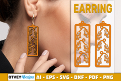 Christmas Earrings Lasercut Product Image 2