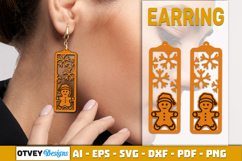 Christmas Earrings Lasercut Product Image 2