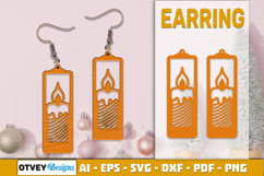 Christmas Earrings Lasercut Product Image 2