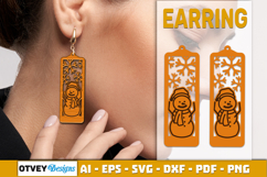 Christmas Earrings Lasercut Product Image 1