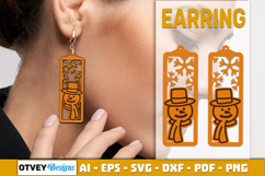 Christmas Earrings Lasercut Product Image 2