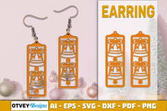 Christmas Earrings Lasercut Product Image 1