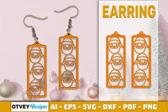 Christmas Earrings Lasercut Product Image 1