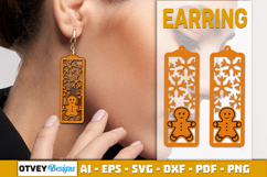 Christmas Earrings Lasercut Product Image 2