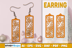 Christmas Earrings Lasercut Product Image 1