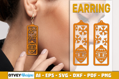 Christmas Earrings Lasercut Product Image 2