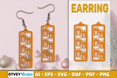 Christmas Earrings Lasercut BUNDLES Product Image 13