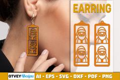 Christmas Earrings Lasercut Product Image 2