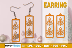 Christmas Earrings Lasercut Product Image 1