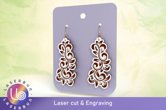 Laser Cut Plant Earrings, SVG DXF Files Product Image 1