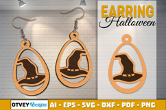 Halloween Earrings Lasercut | Halloween Jewelry Template Product Image 1