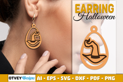 Halloween Earrings Lasercut | Halloween Jewelry Template Product Image 2