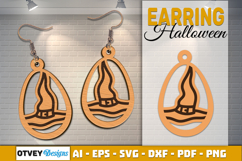 Halloween Earrings Lasercut | Halloween Jewelry Template Product Image 1