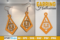 Halloween Earrings Lasercut | Halloween Jewelry Template Product Image 1