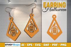Halloween Earrings Lasercut | Halloween Jewelry Template Product Image 2