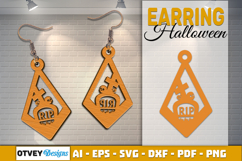 Halloween Earrings Lasercut | Halloween Jewelry Template Product Image 1