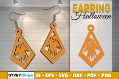 Halloween Earrings Lasercut | Halloween Jewelry Template Product Image 1
