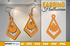 Halloween Earrings Lasercut | Halloween Jewelry Template Product Image 1