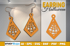 Halloween Earrings Lasercut | Halloween Jewelry Template Product Image 1