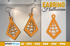 Halloween Earrings Lasercut | Halloween Jewelry Template Product Image 1