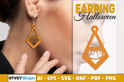 Halloween Earrings Lasercut | Halloween Jewelry Product Image 2