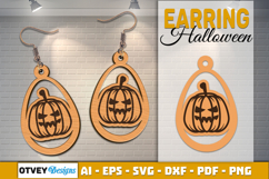Halloween Earrings Lasercut | Halloween Jewelry Template Product Image 1