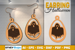 Halloween Earrings Lasercut | Halloween Jewelry Template Product Image 1