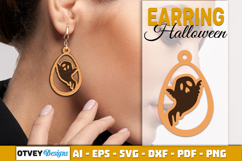 Halloween Earrings Lasercut | Halloween Jewelry Template Product Image 2