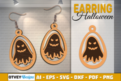 Halloween Earrings Lasercut | Halloween Jewelry Template Product Image 2