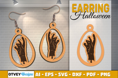 Halloween Earrings Lasercut | Halloween Jewelry Template Product Image 1