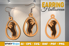 Halloween Earrings Lasercut | Halloween Jewelry Template Product Image 5